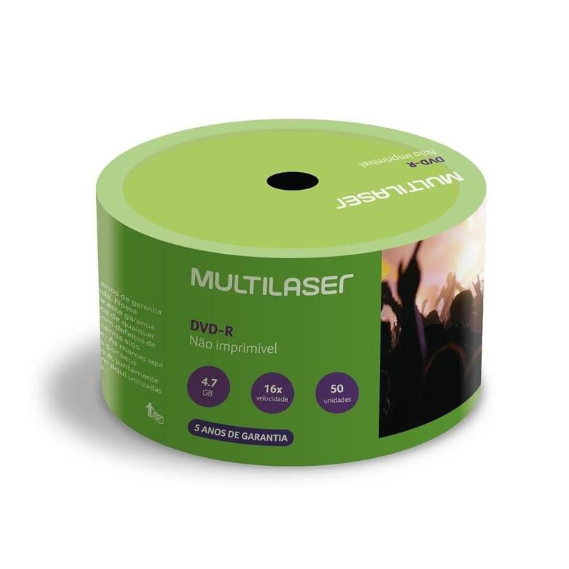 50 Disco Virgem Dvd-r Logo 4.7gb 16x Original Para Gravação